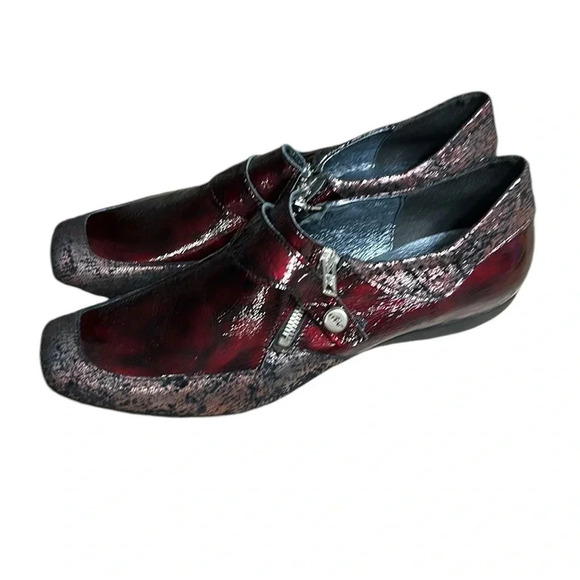 UTV  shoes,women, leather , size 11.5, burgundy ,Un tour en ville,multicolor,EC - Picture 6 of 16